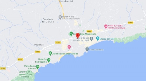 Noticias Lloret de Mar. Mapa aéreo de la ciudad