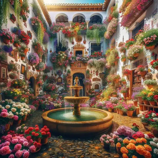 Patios de Córdoba. Imagen artística de los patios.