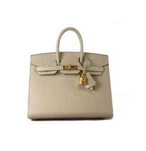 Hermès Birkin 25 Sellier Epsom Craie: Elegancia atemporal en un diseño exclusivo