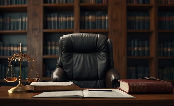 La herencia Armani. Despacho de un notario.