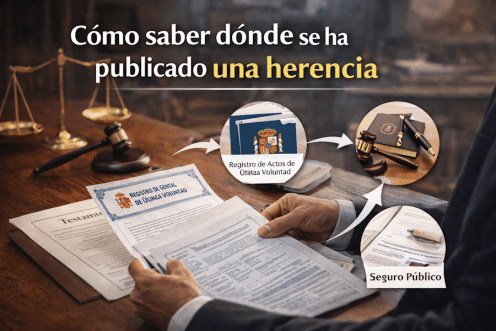 Como saber dónde se ha publicado una herencia
