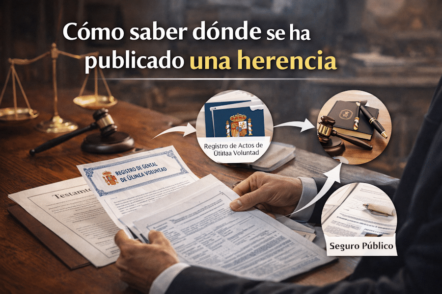 Como saber dónde se ha publicado una herencia